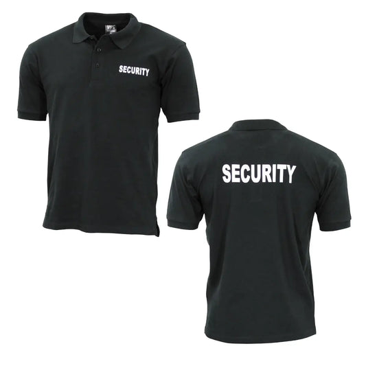 Poloshirt Security Vorne & Hinten